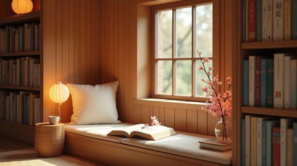 Transform your bookshelf with a cozy japanese book nook kit