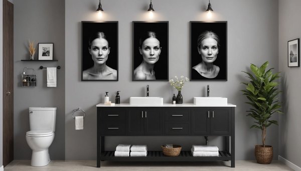 Transform your bathroom with stunning wall art and signs