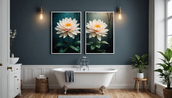 Elevate your bathroom decor with captivating wall art ideas